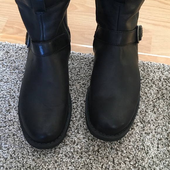 Born Black Triple Buckle Leather Boots - Picture 3 of 8